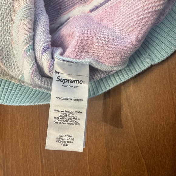 Supreme Pink and Yellow Polo Shirt with Retro Design - Picture 5 of 5